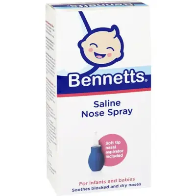 Cold & Allergy, Bennetts Saline Nose Spray+ Aspirator 30Ml