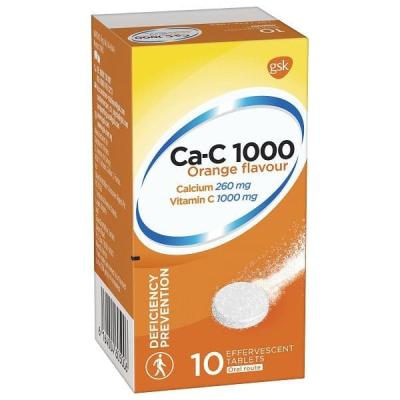 Vitamins & Supplements, CA-C 1000 SANDOZ 10'S(ORANGE)