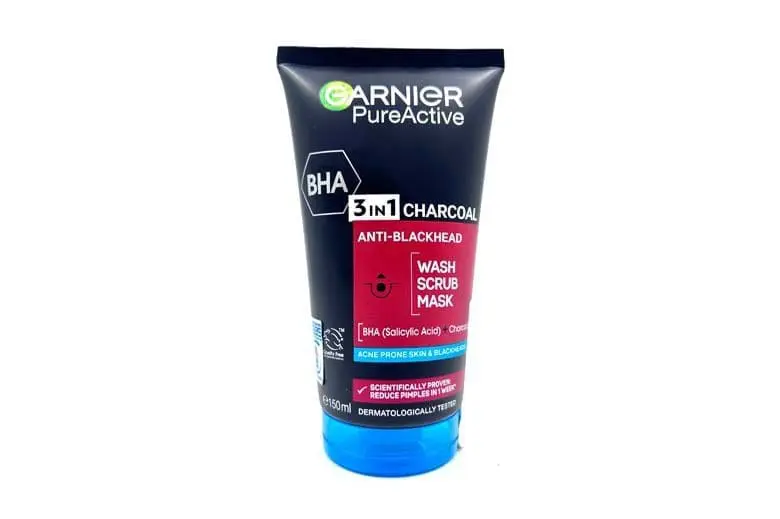 Garnier pure active 3in1 Charcoal (Wash+Srub+Mask) 150ml