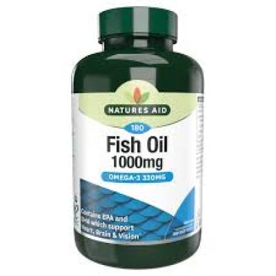 Vitamins & Supplements, Natures Aid Fish Oil 1000Mg [Omega-3]90'S