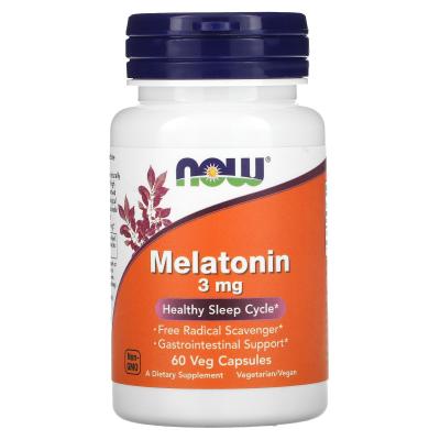 Vitamins & Supplements, Now Melatonin 3 Mg Veg Capsules 60'S
