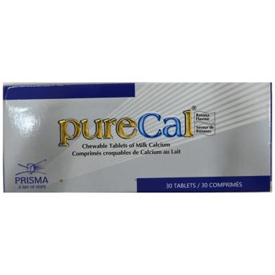 PURECAL CHEWABLES TABS 30'S