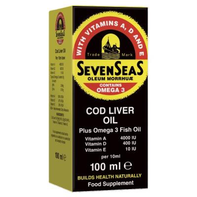 Vitamins & Supplements, SEVEN SEAS COD LIVER 100ML